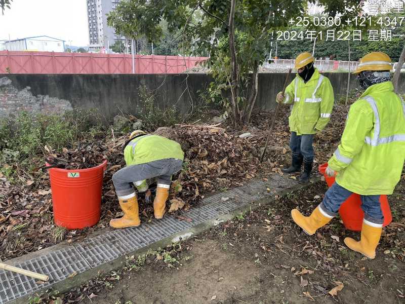 天主教總修道院清理落葉及環境